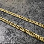 14k gouden ketting gourmet schakel massief cuban, Ophalen of Verzenden, Nieuw, Goud