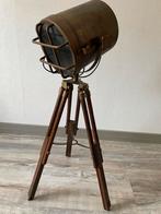 Vintage Stijl Tripod Lamp, Ophalen of Verzenden, Zo goed als nieuw, Hout, 100 tot 150 cm