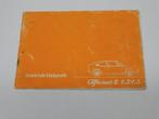 Alfa Romeo Alfasud Ti 1.3 / 1.5 instruktieboek uit 1978, Ophalen of Verzenden