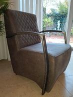 Mooie industriële stoel, woonkamer stoel nette staat, Huis en Inrichting, Fauteuils, Ophalen, Zo goed als nieuw, 75 tot 100 cm