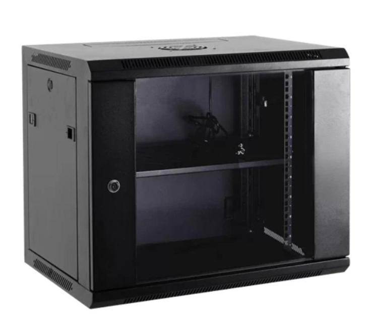 19 inch maximaal 9U serverkast, Computers en Software, Serverkasten, Nieuw, Glas, Plaatstaal, Ophalen