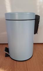 Kela lichtblauw afvalemmer 3 liter camper camping caravan, Minder dan 50 cm, Nieuw, Met pedaal, Rvs