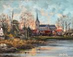 Eric Erwin (1953) - Dorpsgezicht, Ophalen of Verzenden