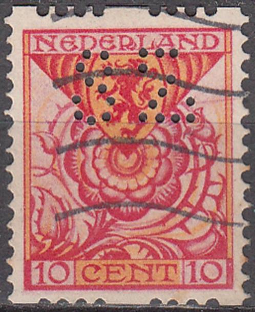 Nederland Tweezijdige Roltanding NVPH 73 met firmaperforatie, Postzegels en Munten, Postzegels | Nederland, Gestempeld, T/m 1940