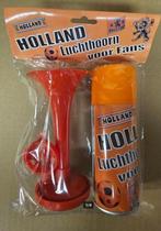 Aktie Gastoeter Signaalhoorn Orange Voetbal 10 stuks € 30,-, Nieuw, Feestartikel, Ophalen, Oranje of Koningsdag