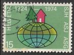 Zwitserland 1974 1017 SJH, Gest, Ophalen of Verzenden, Gestempeld