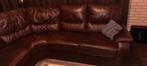 Leren Hoekbank - 2.5x2.5m - 5 persoons, Ophalen, 250 tot 300 cm, Gebruikt, 100 tot 125 cm