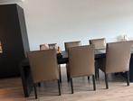 Originele Eric Kuster eetstoelen (echt leer) - 8 stuks €500, Antiek en Kunst, Antiek | Meubels | Stoelen en Banken, Ophalen