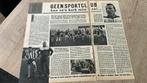 Voetbal.Jan van Rijswijk.1961, Verzamelen, Tijdschriften, Kranten en Knipsels, Ophalen of Verzenden, 1960 tot 1980, Tijdschrift