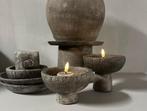 Schaaltje op voet S PMR kandelaar stoer sober landelijk, Huis en Inrichting, Woonaccessoires | Overige, Verzenden, Nieuw
