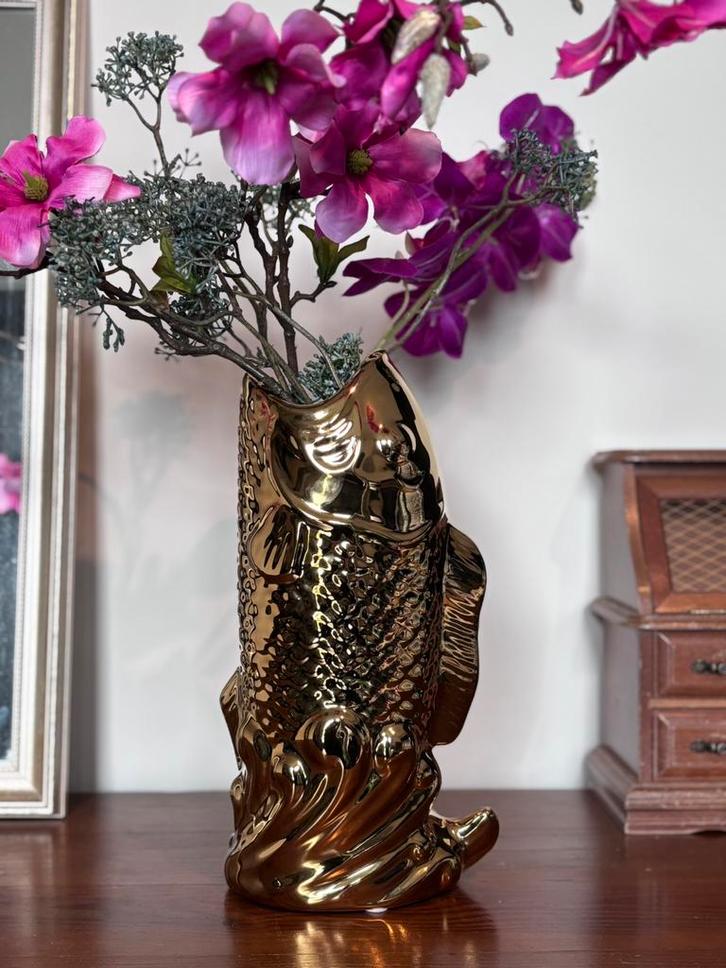 Gouden vissen vaas interieur 1652, Antiek en Kunst, Antiek | Vazen, Ophalen of Verzenden