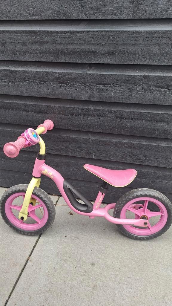 Roze loopfiets van Chillafish, Fietsen en Brommers, Steps, Gebruikt, Gewone step, Ophalen