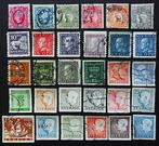 Zweden 30 zegels Oscar II Gustav V Gustav VI Adolf 1891-1951, Ophalen of Verzenden, Zweden, Gestempeld