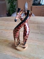 Houten Giraffenbeeld uit Kenia, Ophalen of Verzenden, Hout