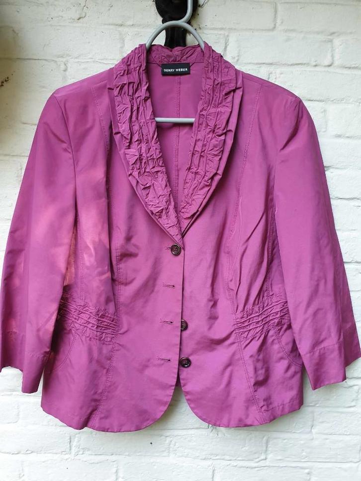 Blazer/Jasje Gerry Weber maat 42, Kleding | Dames, Jasjes, Kostuums en Pakken, Zo goed als nieuw, Jasje, Maat 42/44 (L), Roze