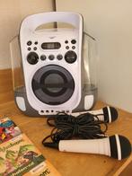 Karaoke set met licht en geluid en 2 microfoons, Audio, Tv en Foto, Karaoke-apparatuur, Ophalen, Zo goed als nieuw