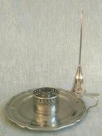 Olri verzilverde blaker met dover uit Italië 16 cm Ø, Antiek en Kunst, Curiosa en Brocante, Ophalen of Verzenden
