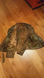 2 stuks stoere (motor)jacks leer, Kleding | Heren, Jassen | Winter, Ophalen, Gedragen, Zwart