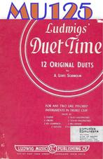 MU-125 bladmuziek - Ludwigs Duet Time 12 originele duetten, Gebruikt, Overige instrumenten, Ophalen of Verzenden