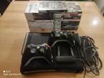 Xbox 360 Elite 120GB + wifi adapter + 25 games, Spelcomputers en Games, Spelcomputers | Xbox 360, 360 Elite of Super Elite, Met 2 controllers