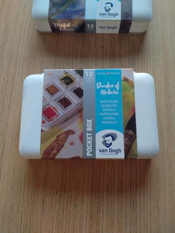 VanGogh Pocket Box - Shades of Nature - Aquarel/Watercolor beschikbaar voor biedingen