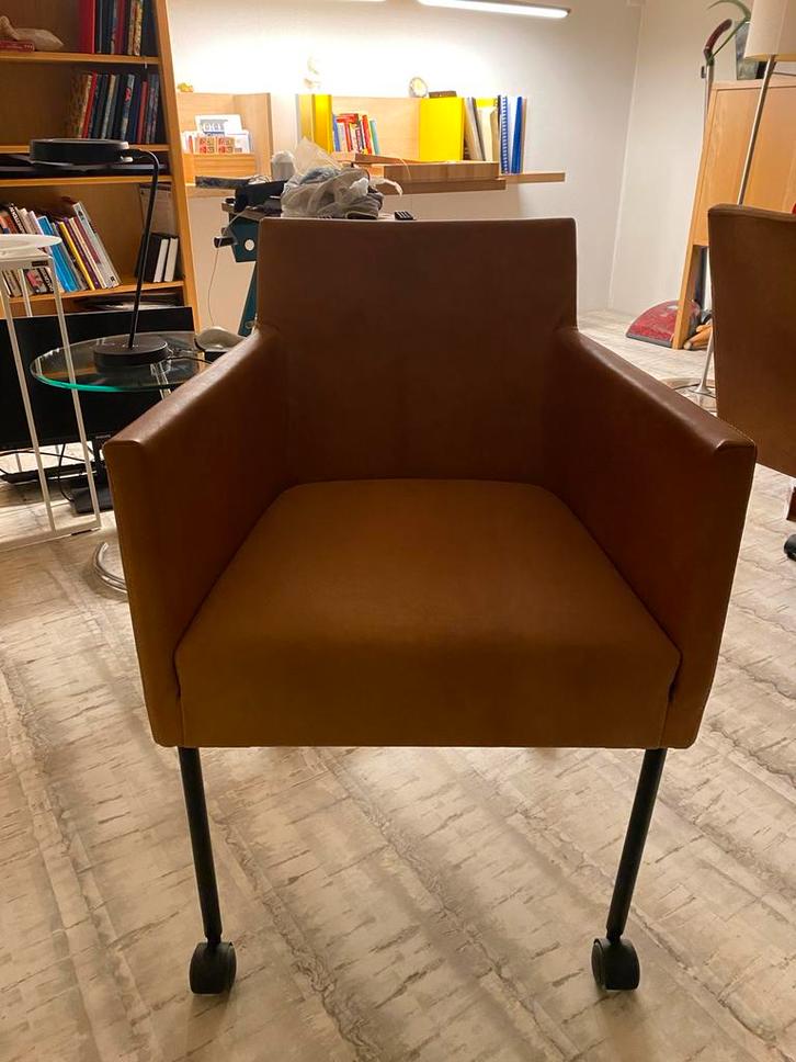 Froukje bureaustoel/eetkamerstoel Pilat en Pilat, Huis en Inrichting, Fauteuils, Gebruikt, Metaal, 50 tot 75 cm, Minder dan 75 cm