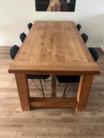 Eettafel Massief Eikenhout 2.30x1.00m, Huis en Inrichting, Tafels | Eettafels, Ophalen, Gebruikt, 100 tot 150 cm, Eikenhout