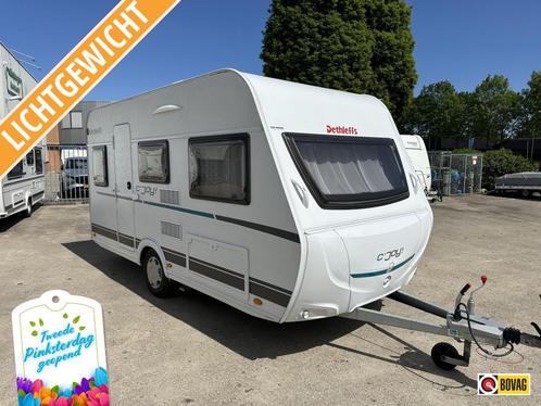 Dethleffs C'Joy 410 QL +mover+tent+ATC, Caravans en Kamperen, Caravans, Bedrijf, tot en met 4, Standaardzit, Dethleffs, Dwarsbed