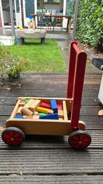 Houten loopwagen duwwagen allehand design, Kinderen en Baby's, Speelgoed | Houten speelgoed, Ophalen, Gebruikt, Duw- of Trekspeelgoed