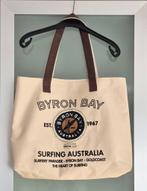 Tas "Byron Bay" strandtas canvas 50 x 40 cm. Als nieuw, Ophalen of Verzenden, Nieuw, Beige, Overige typen