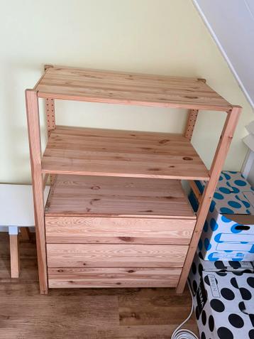Ikea ivar lade kast - massief grenen - afbeelding 6