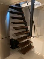 Hardhouten traptreden, Doe-het-zelf en Verbouw, Ladders en Trappen, Ophalen, Gebruikt, Trap, Minder dan 2 meter