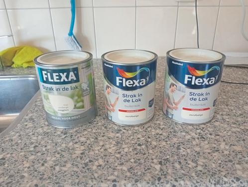 Flexa lak verf. Nieuw., Doe-het-zelf en Verbouw, Verf, Beits en Lak, Nieuw, Lak, Minder dan 5 liter, Beige, Ophalen of Verzenden