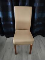 Leder met suede eetkamerstoelen, Huis en Inrichting, Stoelen, Ophalen, Gebruikt