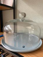 Glazen stolp voor gebak of kaas, Ophalen of Verzenden, Zo goed als nieuw