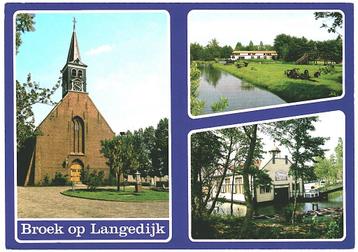 910486 Broek op Langedijk NH Gelopen met Postzegel beschikbaar voor biedingen