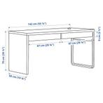 Ikea bureau met 2 laadjes, Huis en Inrichting, Bureaus, Gebruikt, Ophalen of Verzenden, Bureau