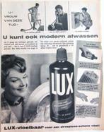 45+ vintage advertenties reclames Lux vloeibaar afwasmiddel, Verzamelen, Verzenden, Gebruikt