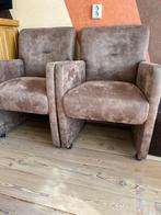2 eettafel stoelen, Huis en Inrichting, Stoelen, Ophalen, Twee, Bruin, Zo goed als nieuw