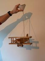 Vintage Houten Vliegtuiglamp Plafondlamp Hanglamp, Ophalen of Verzenden, Zo goed als nieuw, Minder dan 50 cm