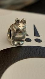 Originele Pandora bedel zilveren poes kat, Sieraden, Tassen en Uiterlijk, Bedels, Pandora, Ophalen of Verzenden, Zo goed als nieuw