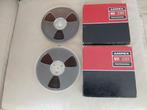 2  AMPEX  18cm spoelen met Tape , incl.Originele Verpakking., Ophalen of Verzenden, Onderdeel