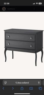 Ladekast EDLAND IKEA donkergrijs, zgan!, Ophalen, 1 of 2 laden, 50 tot 100 cm, Zo goed als nieuw