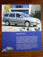 Renault Megane Van 2002 2 pag., Verzenden, Zo goed als nieuw, Renault