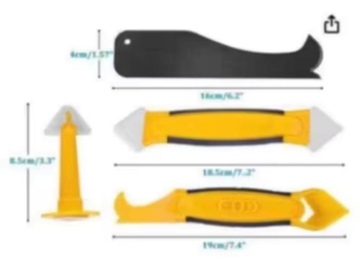 NIEUW! Siliconen voegkit remover tool set € 4,99 per set, Doe-het-zelf en Verbouw, Plinten en Afwerking, Nieuw, Overige typen