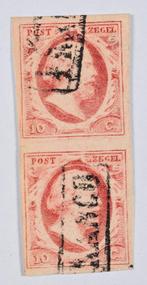 Nederland 10 cent 1852 Koning Willem III, Ophalen of Verzenden, T/m 1940, Gestempeld