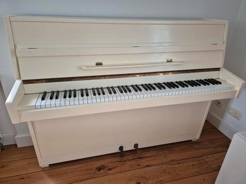 Zimmermann piano in crèmekleur, Muziek en Instrumenten, Piano's, Gebruikt, Wit, Ophalen