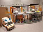 Playmobil ziekenhuis met ambulance, Kinderen en Baby's, Speelgoed | Playmobil, Ophalen of Verzenden, Gebruikt, Complete set