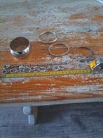 6 edelstalen armbanden, 1 Guess en 1 kralenketting, Ophalen of Verzenden, Gebruikt, Zilver