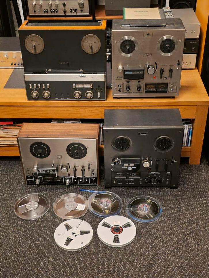 Akai GX-215D Akai 4000DS MK ii Akai 1722L Revox a77, Audio, Tv en Foto, Bandrecorders, Bandrecorder, Met banden, Ophalen